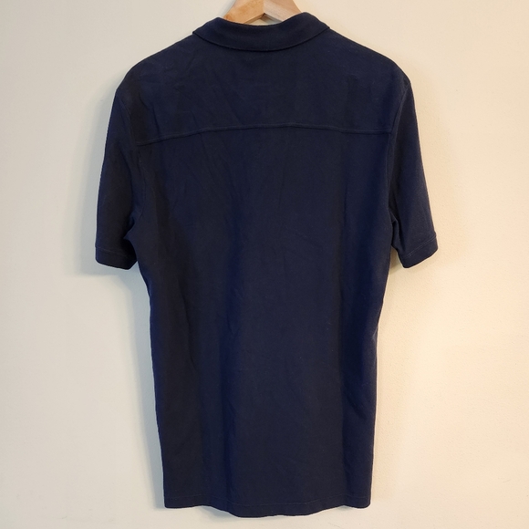 GUCCI Navy Blue Collared Polo Short Sleeve Shirt Size XL- New with Tag - Picture 2 of 13